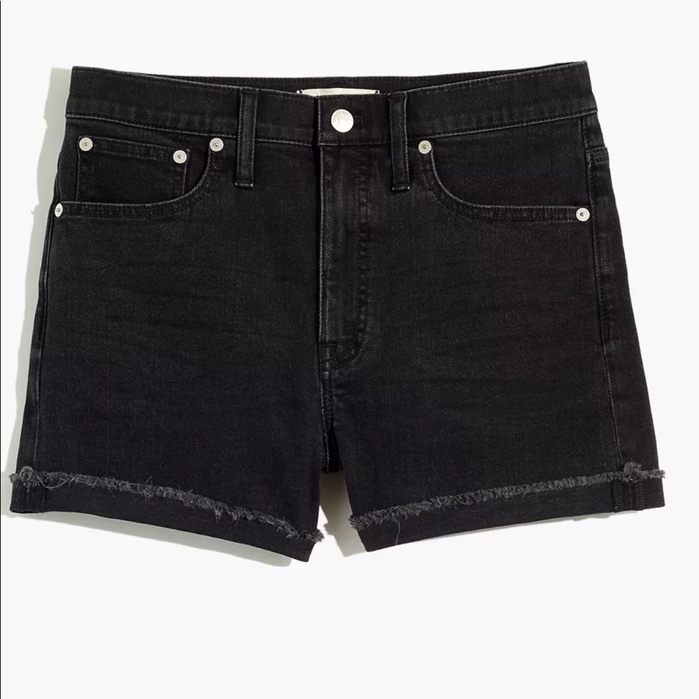 Madewell High Rise Denim Shorts in Lunar Wash